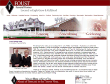 Tablet Screenshot of foust.funeralplan2.com