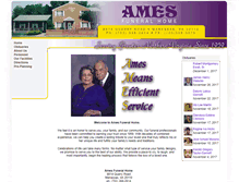 Tablet Screenshot of ames.funeralplan2.com