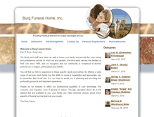 Tablet Screenshot of burgfh.funeralplan2.com