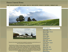 Tablet Screenshot of hauser.funeralplan2.com